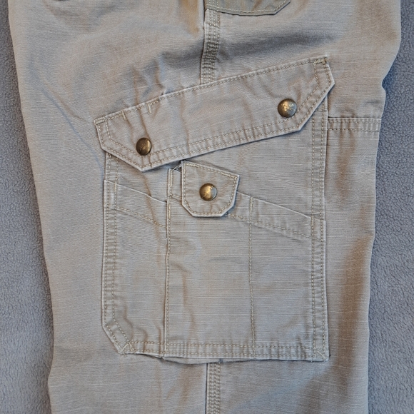 Carhartt double knee tactical steel cargo pants men's size 36W x 30L khaki EUC - Picture 10 of 16